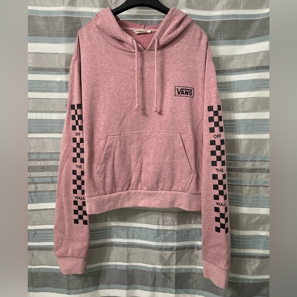 Vans Cropped Pullover Hoodie Sweatshirt - Picture 1 of 6